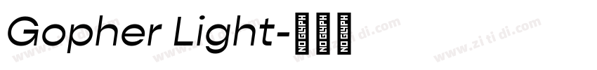 Gopher Light字体转换